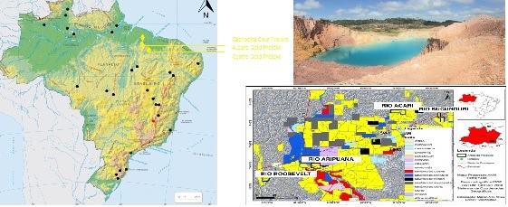 Lokalisation von Cachoeira-, Alegre,- Centro, Aripuana, Tefe - Goldminen - Projekte - Brasilien (Die Bildrechte liegen bei dem Verfasser der Mitteilung.) Lokalisation von Cachoeira-, Alegre,- Centro, Aripuana, Tefe - Goldminen - Projekte - Brasilien (Die Bildrechte liegen bei dem Verfasser der Mitteilung.)