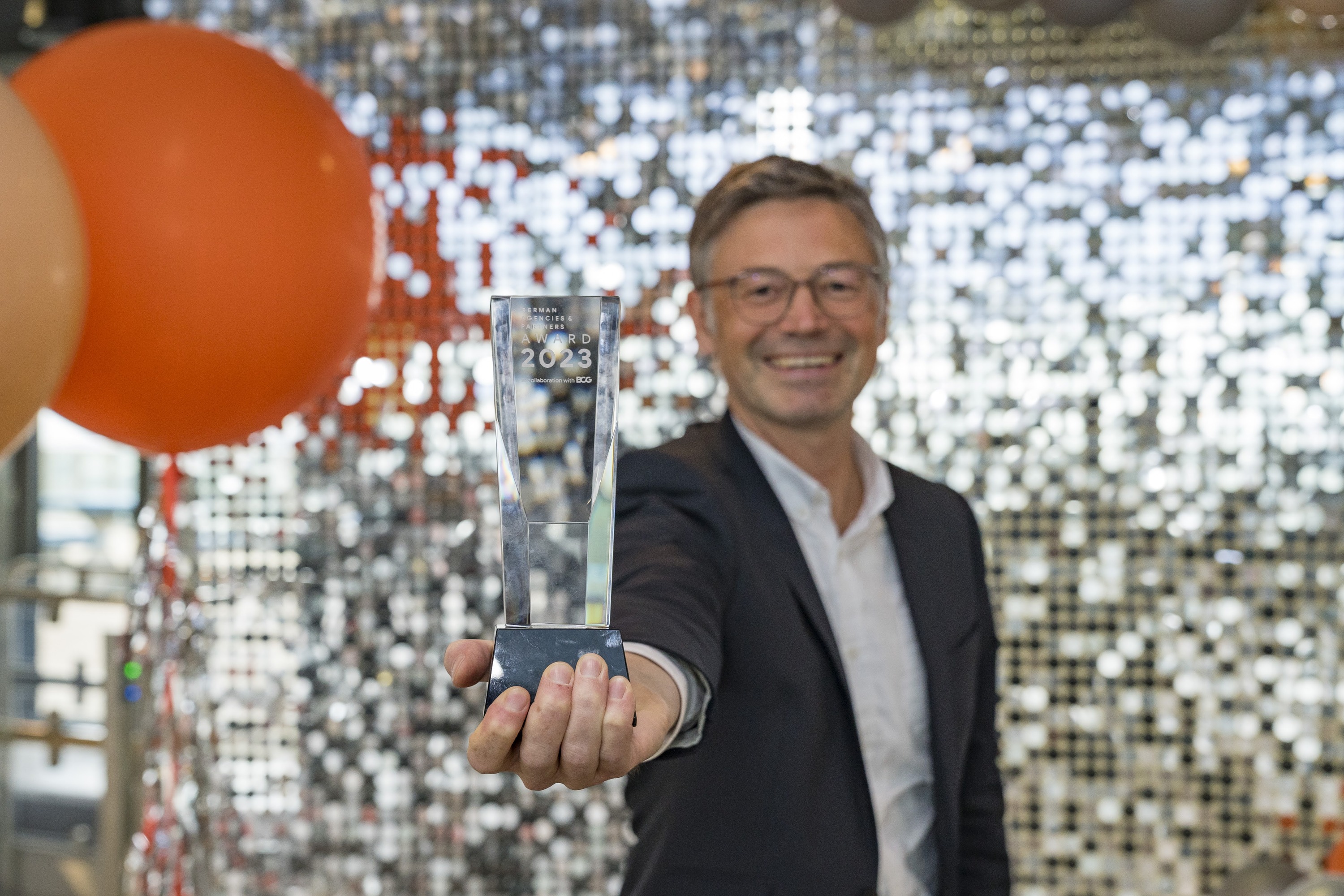 Oliver Zenglein mit dem German Agencies & Partners Award