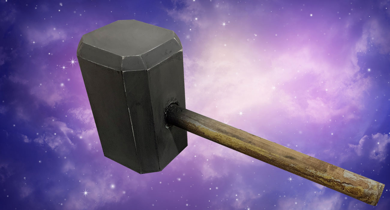 Thors Hammer, hergestellt aus dem niedrigviskosen, hochfesten Zinnsilikon RAKU® RS-9225 25A. Thors Hammer, hergestellt aus dem niedrigviskosen, hochfesten Zinnsilikon RAKU® RS-9225 25A.