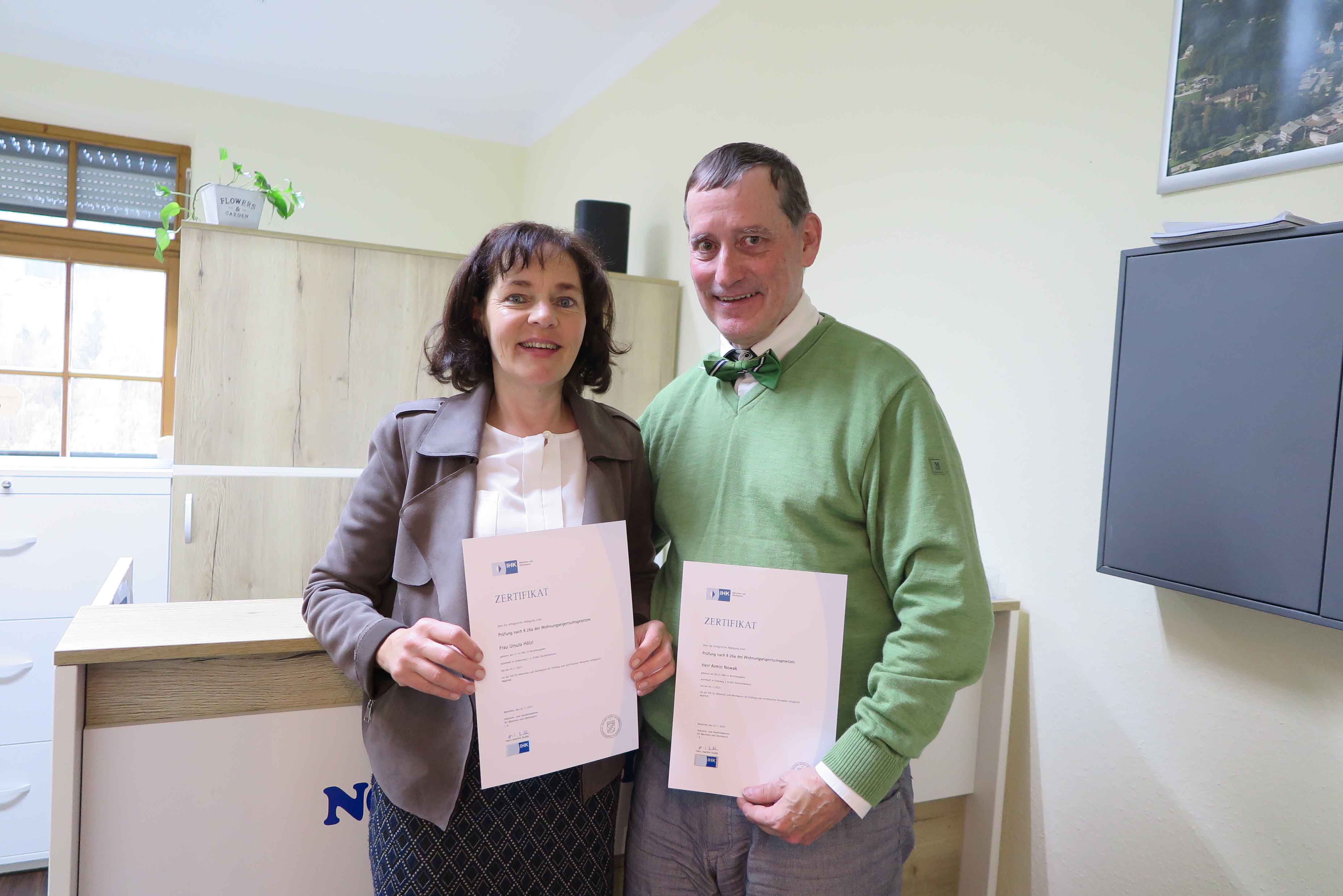 V.l.n.r. Frau Ursula Hölzl und Herr Armin Nowak