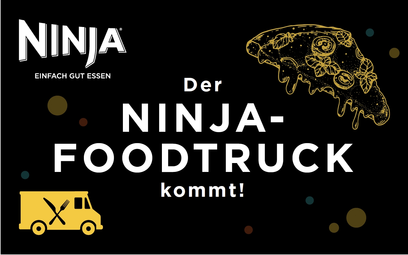 (Foto:NINJA) Der Ninja Foodtruck kommt auch in deine Stadt. (Bildquelle: SharkNinja) (Foto:NINJA) Der Ninja Foodtruck kommt auch in deine Stadt. (Bildquelle: SharkNinja)