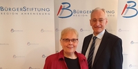 Carmen Lau und Dr. Michael Eckstein (BürgerStiftung Region Ahrensburg) Carmen Lau und Dr. Michael Eckstein (BürgerStiftung Region Ahrensburg)