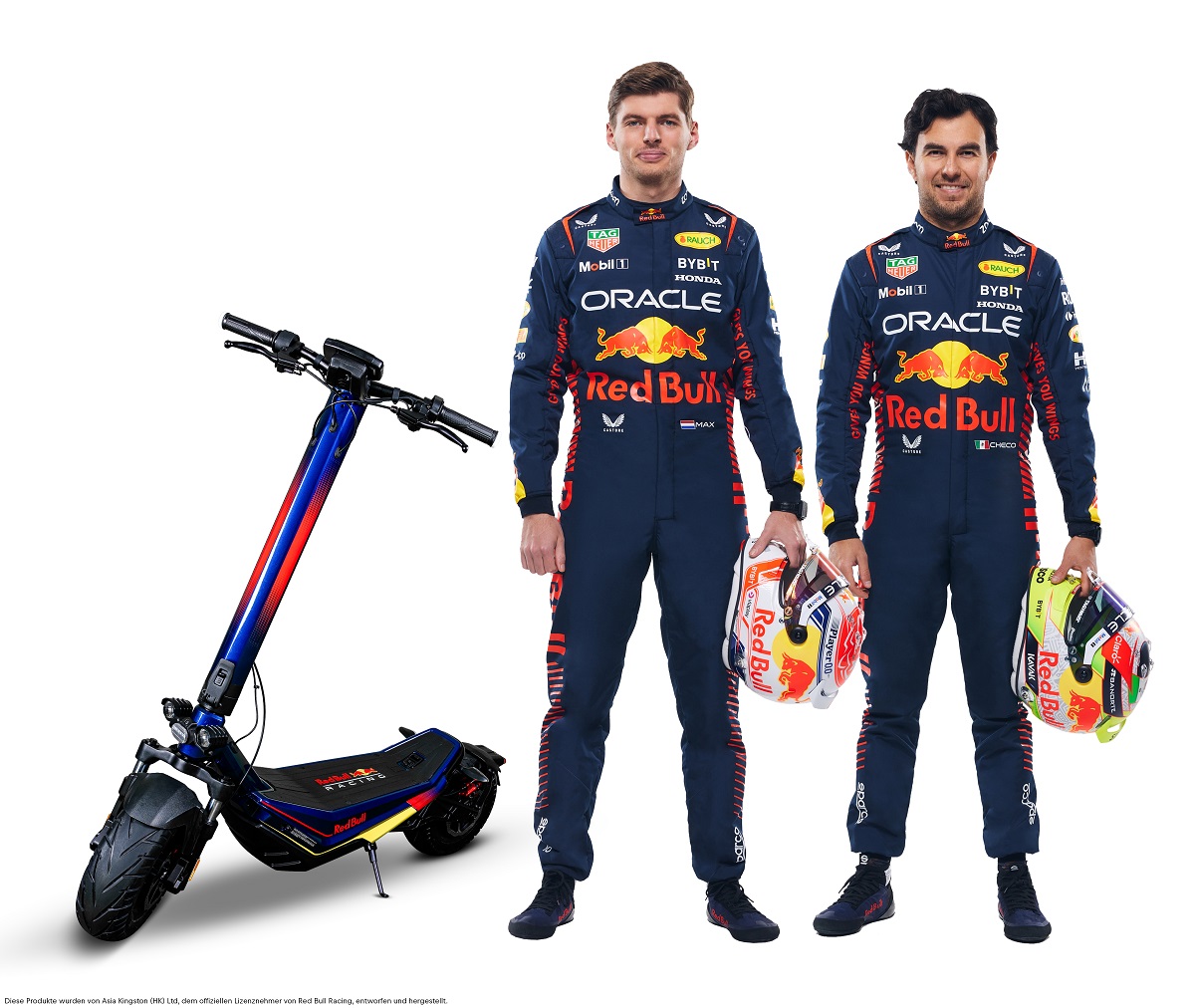 Das Top-Modell RS 1200 AT der Red Bull Racing E-Scooter mit dem unverkennbar bulligen Exterieur Das Top-Modell RS 1200 AT der Red Bull Racing E-Scooter mit dem unverkennbar bulligen Exterieur