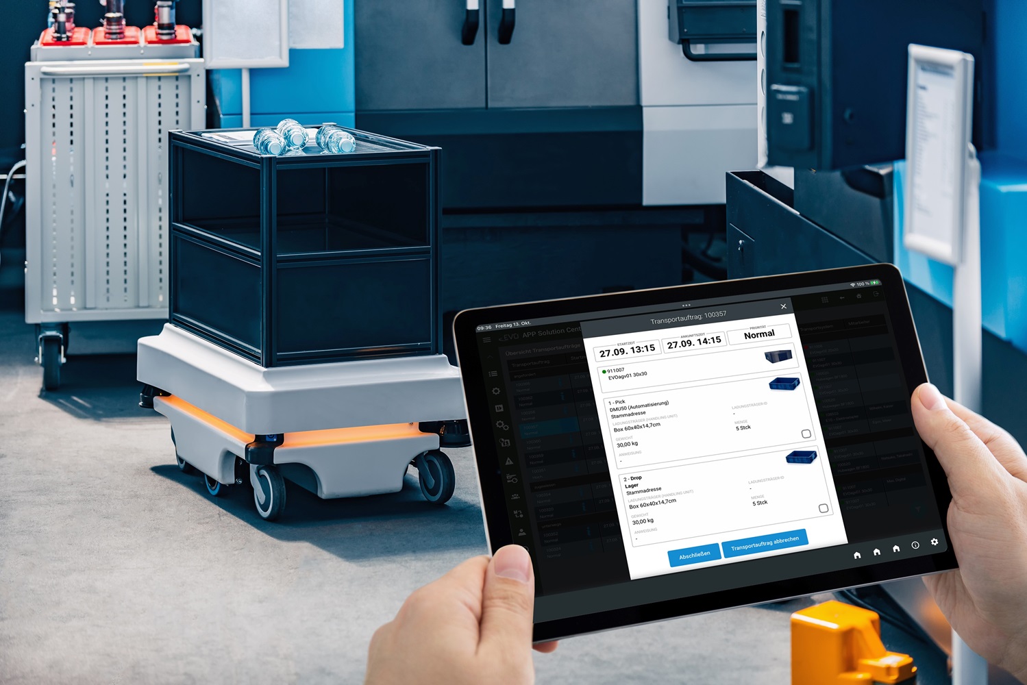 EVOorchestration – koordiniert als zentrale Einsatzleitstelle für anstehende Transportaufgaben EVOorchestration – koordiniert als zentrale Einsatzleitstelle für anstehende Transportaufgaben