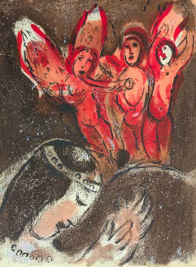 Marc Chagall, Naemi und ihre Schwiegertöchter (© Galerie Tobien) Marc Chagall, Naemi und ihre Schwiegertöchter (© Galerie Tobien)