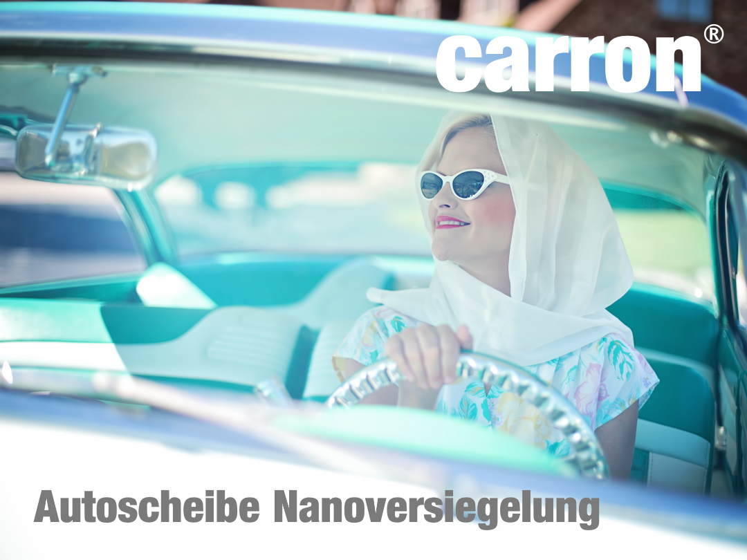 Auto Scheibenversiegelung mit carron®Nanoversiegelung (Die Bildrechte liegen bei dem Verfasser der Mitteilung.) Auto Scheibenversiegelung mit carron®Nanoversiegelung (Die Bildrechte liegen bei dem Verfasser der Mitteilung.)
