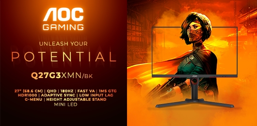 Gamechanger: der AOC GAMING Q27G3XMN/BK (Die Bildrechte liegen bei dem Verfasser der Mitteilung.)