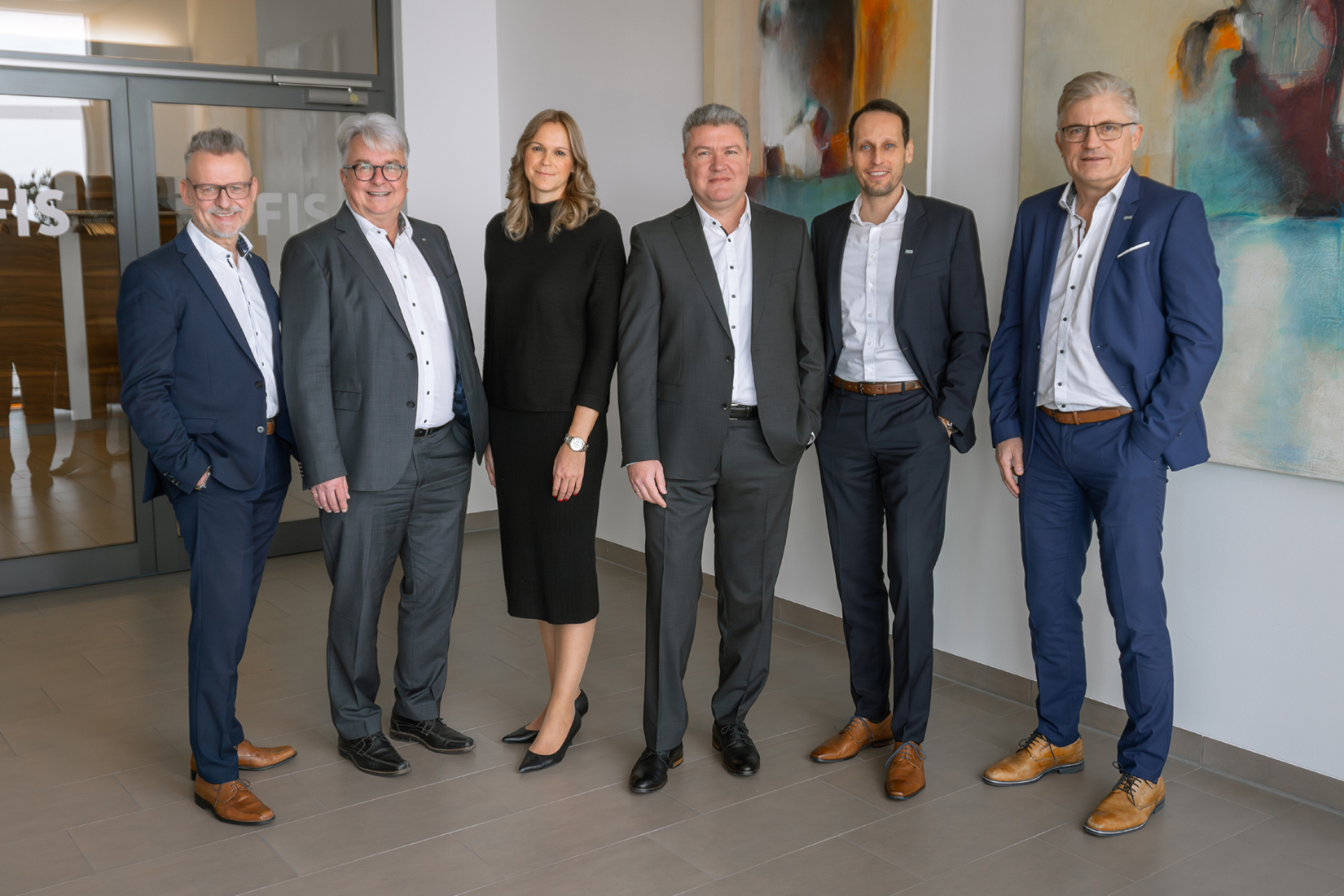 Stephan Wagner, Ralf Bernhardt, Eva Baumeister, Dirk Schneider, Christian Lang, Dieter Ball (Bildquelle: FIS GmbH) Stephan Wagner, Ralf Bernhardt, Eva Baumeister, Dirk Schneider, Christian Lang, Dieter Ball (Bildquelle: FIS GmbH)
