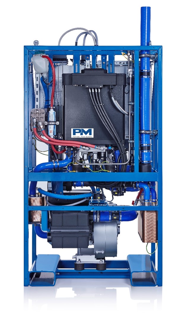 Das Wasserstoff-Brennstoffzellen-System HyFrame®bietet Proton Motor für stationäre Anwendungen. (Die Bildrechte liegen bei dem Verfasser der Mitteilung.) Das Wasserstoff-Brennstoffzellen-System HyFrame®bietet Proton Motor für stationäre Anwendungen. (Die Bildrechte liegen bei dem Verfasser der Mitteilung.)