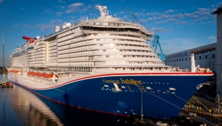 Die neue Carnival Jubilee ist das erste Schiff der Reederei, auf dem Passagiere das 5G-Netz nutzen k Die neue Carnival Jubilee ist das erste Schiff der Reederei, auf dem Passagiere das 5G-Netz nutzen k