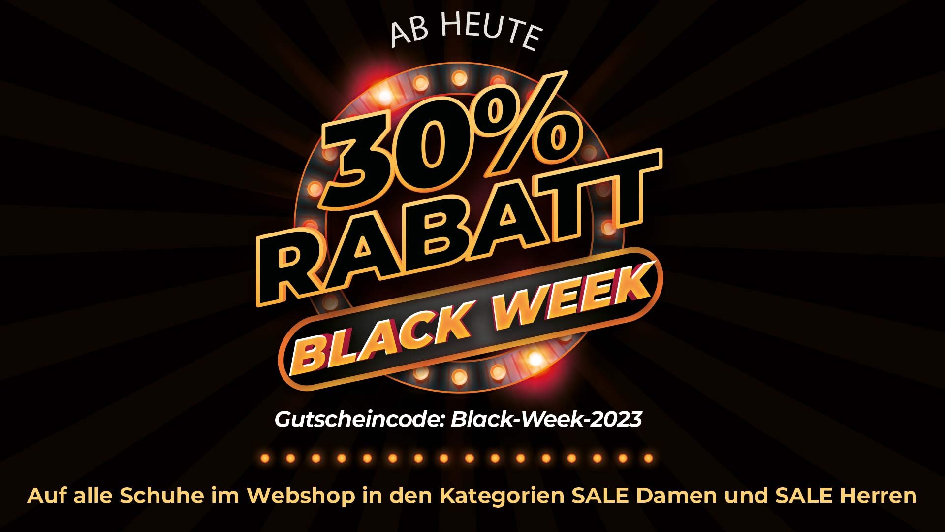 Black Week 2023 bei schuhplus: Bis Sonntag gibt es 30% auf große Damenschuhe& große Herrenschuhe (Die Bildrechte liegen bei dem Verfasser der Mitteilung.) Black Week 2023 bei schuhplus: Bis Sonntag gibt es 30% auf große Damenschuhe& große Herrenschuhe (Die Bildrechte liegen bei dem Verfasser der Mitteilung.)