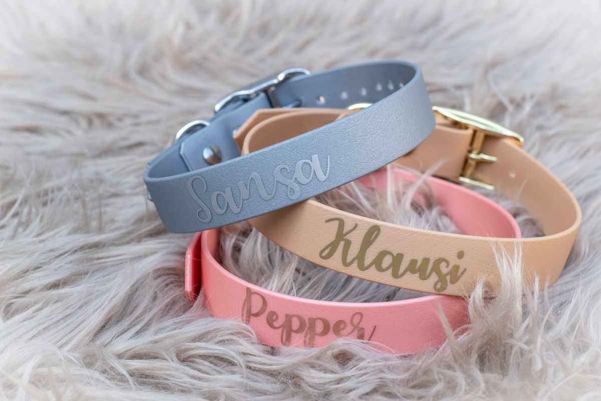 Individualisierte Hundehalsbänder zu Weihnachten aus Biothane (© beautytau.de) Individualisierte Hundehalsbänder zu Weihnachten aus Biothane (© beautytau.de)