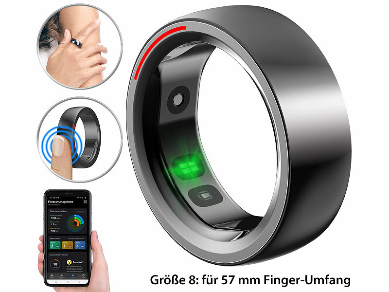 newgen medicals Fitness-& Schlaftracker-Ring (Die Bildrechte liegen bei dem Verfasser der Mitteilung.) newgen medicals Fitness-& Schlaftracker-Ring (Die Bildrechte liegen bei dem Verfasser der Mitteilung.)
