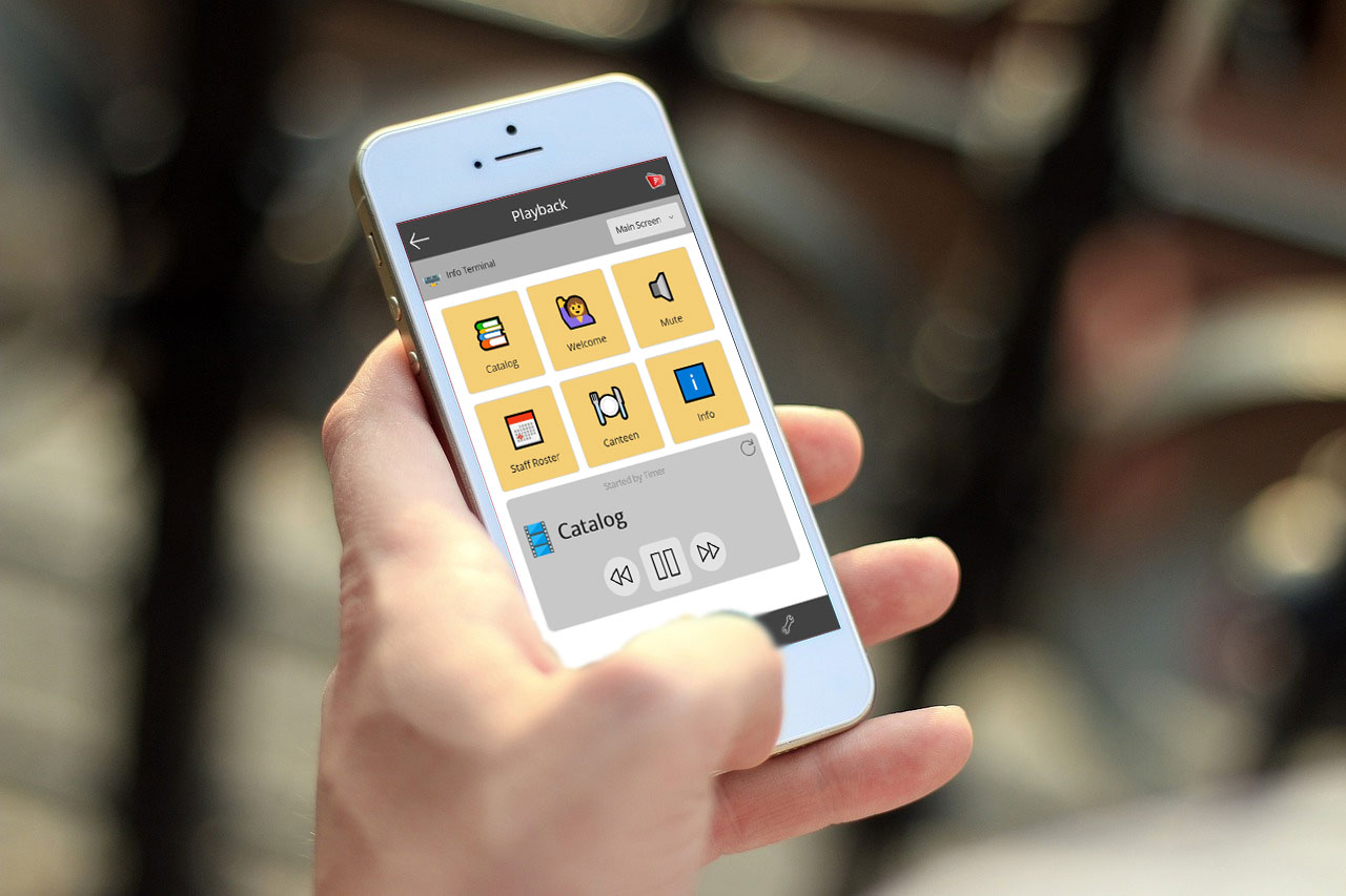 Die Remote Control App für FrontFace (Die Bildrechte liegen bei dem Verfasser der Mitteilung.) Die Remote Control App für FrontFace (Die Bildrechte liegen bei dem Verfasser der Mitteilung.)