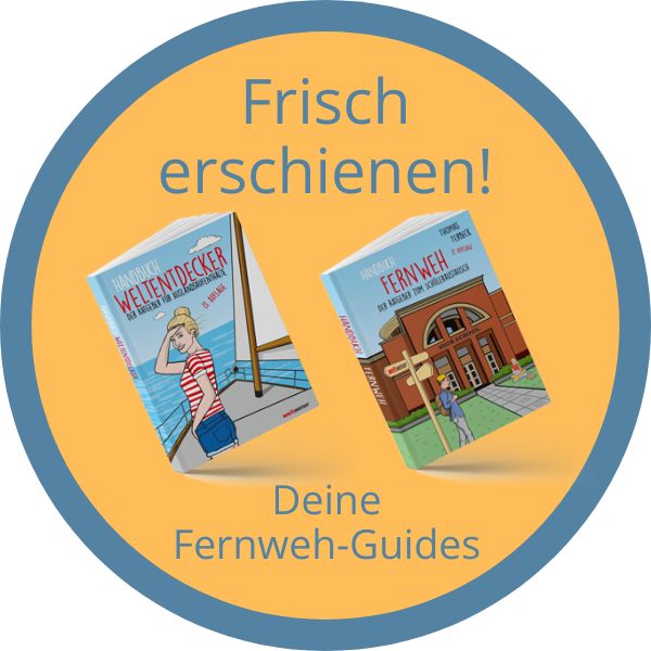 Cover Handbuch Weltentdecker und Handbuch Fernweh (Die Bildrechte liegen bei dem Verfasser der Mitteilung.)