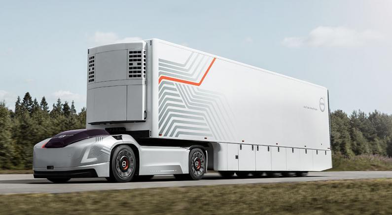 Das autonome Elektrofahrzeug „Vera“ von Volvo Trucks. Bild: Petter Berg/Volvo Trucks Das autonome Elektrofahrzeug „Vera“ von Volvo Trucks. Bild: Petter Berg/Volvo Trucks