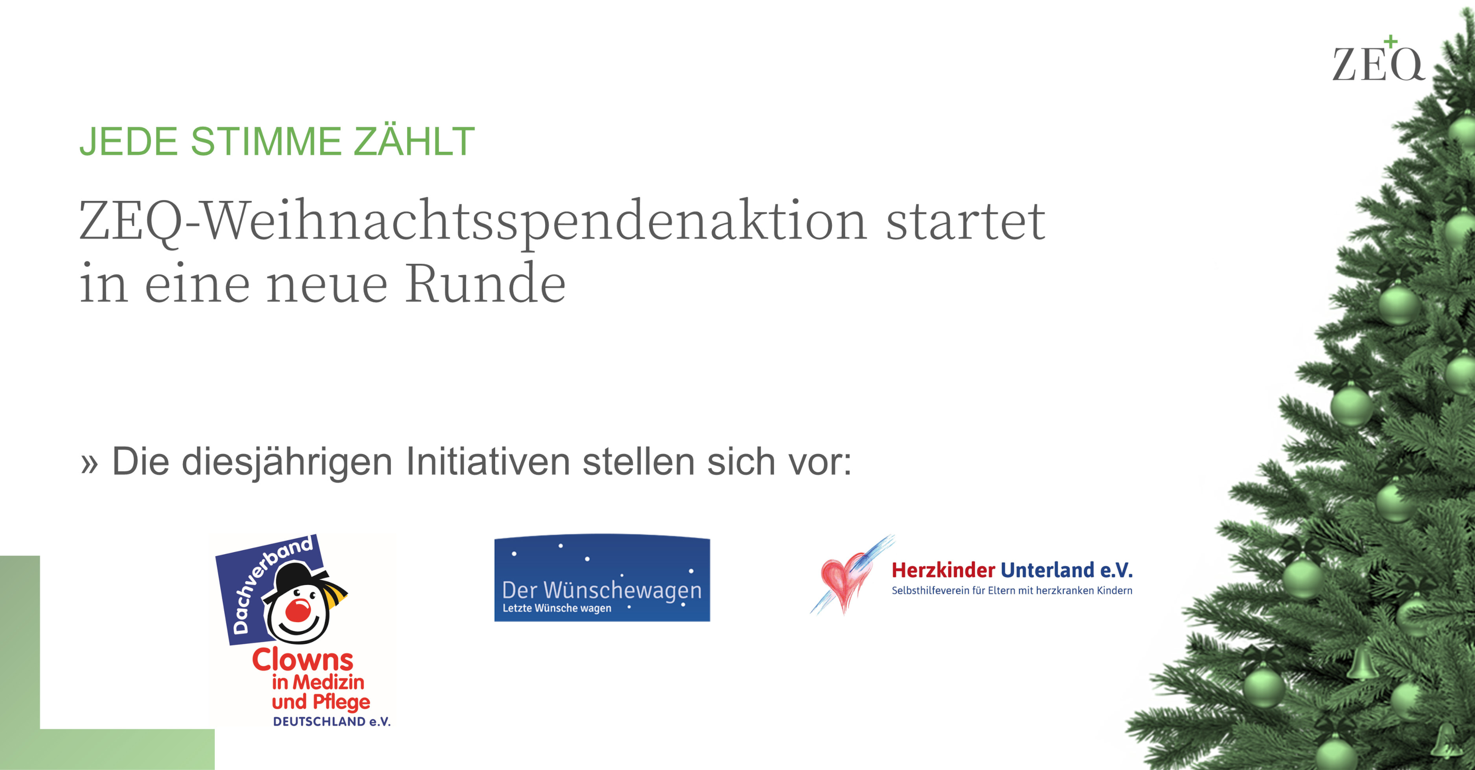 Initiativen der ZEQ-Weihnachtsspendenaktion 2023