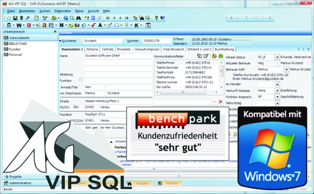 -	Weniger ist mehr - CRM-Software AG-VIP SQL passt sich geänderten Anforderungen an