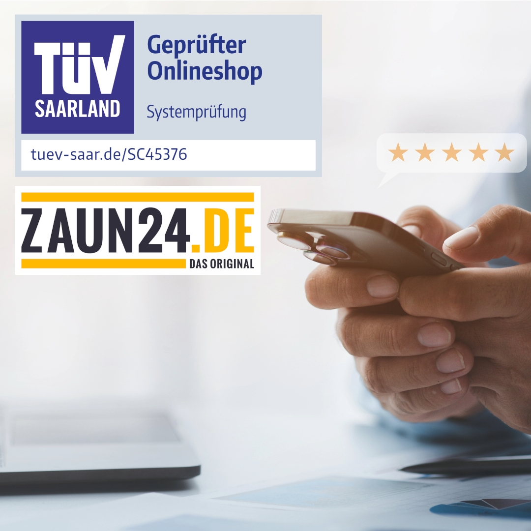 ZAUN24 ist TÜV-Zertifiziert (Die Bildrechte liegen bei dem Verfasser der Mitteilung.)