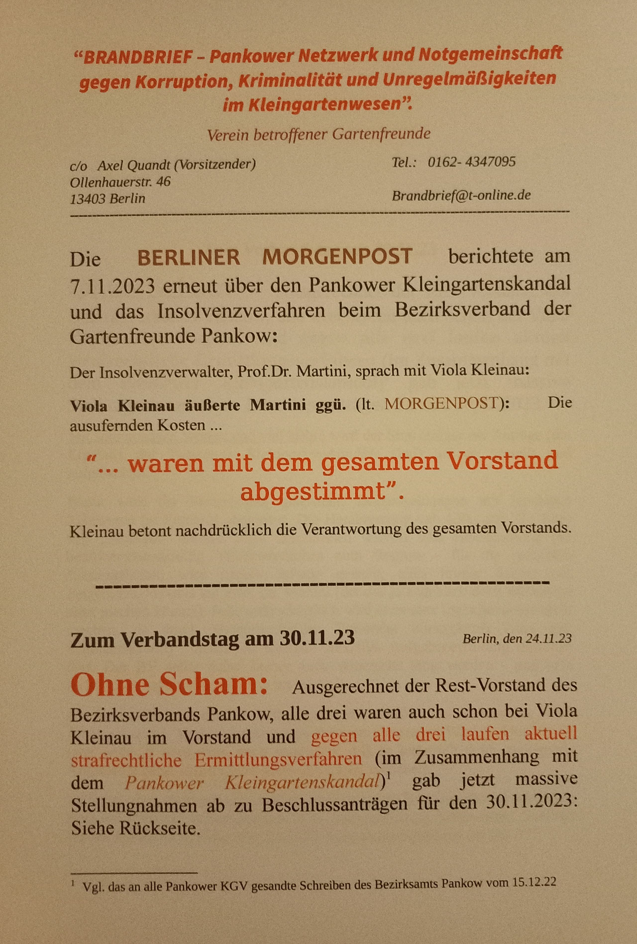 Viola Kleinau: Die ausufernden Kosten waren Viola Kleinau: Die ausufernden Kosten waren