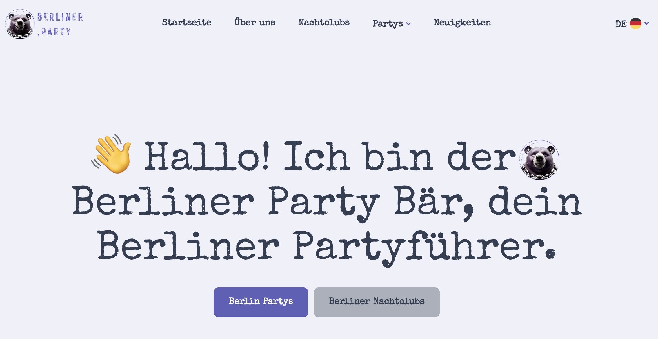Berliner.Party website (Die Bildrechte liegen bei dem Verfasser der Mitteilung.) Berliner.Party website (Die Bildrechte liegen bei dem Verfasser der Mitteilung.)