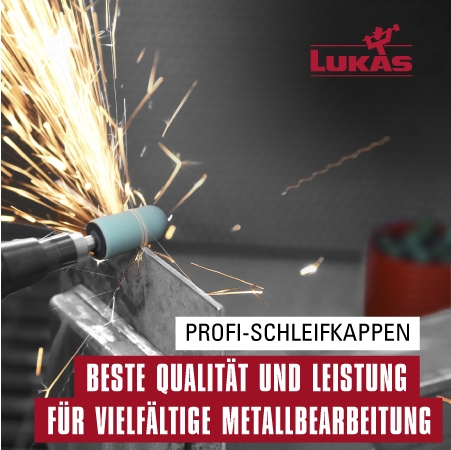 In der Metallbearbeitung finden die Schleifkappen von LUKAS-ERZETT vielfältige Anwendungsmöglichkeit (Die Bildrechte liegen bei dem Verfasser der Mitteilung.)