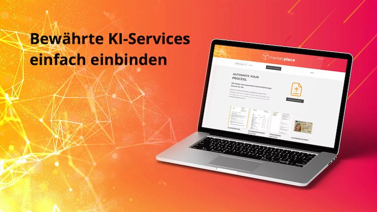 Insiders Marketplace bietet einfach einzubindende KI-Services zur Prozessautomatisierung. (Die Bildrechte liegen bei dem Verfasser der Mitteilung.) Insiders Marketplace bietet einfach einzubindende KI-Services zur Prozessautomatisierung. (Die Bildrechte liegen bei dem Verfasser der Mitteilung.)
