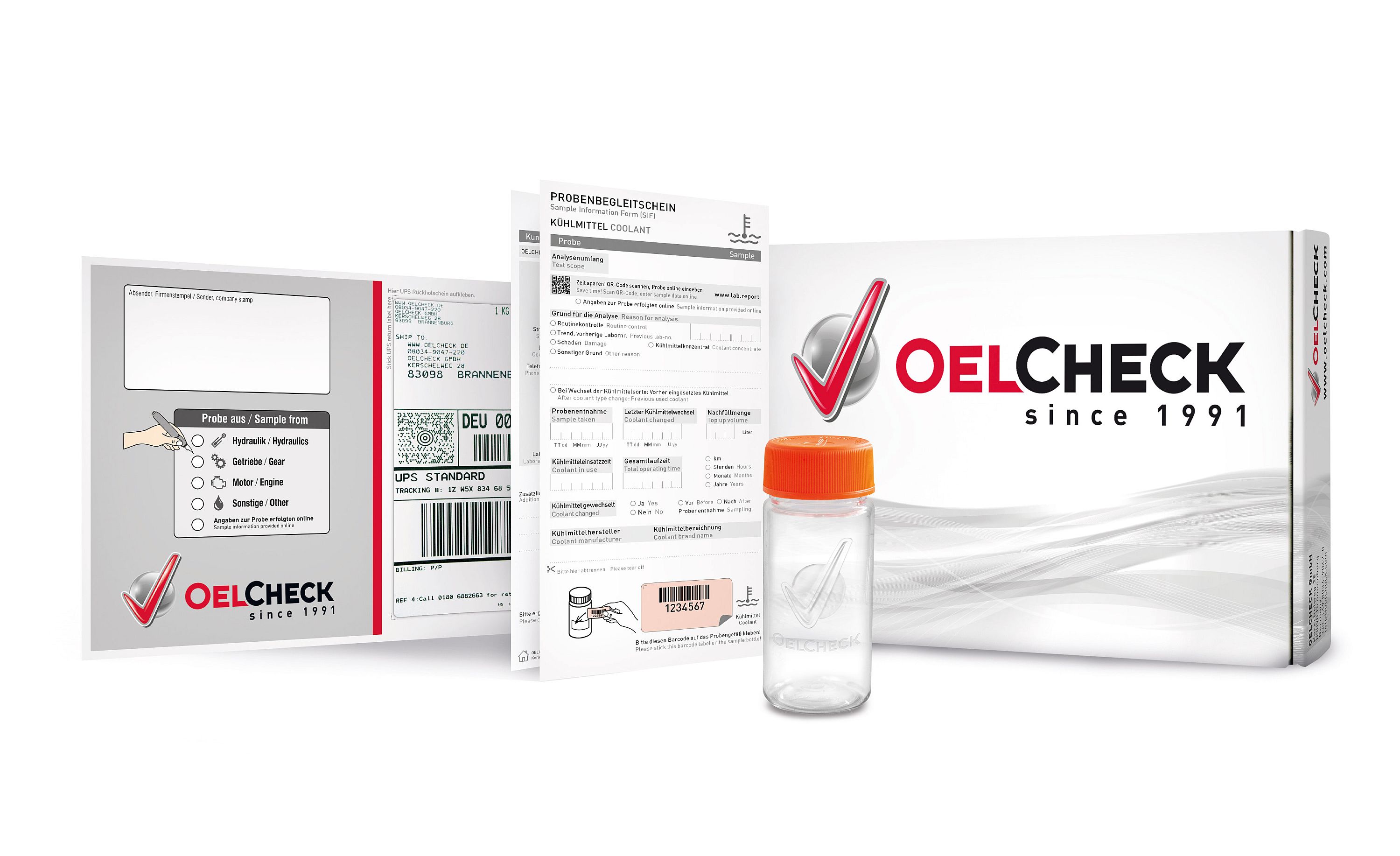 OELCHECK all-inclusive Analysenset Premium für die Untersuchung von Kühlmitteln aus E-Autos OELCHECK all-inclusive Analysenset Premium für die Untersuchung von Kühlmitteln aus E-Autos