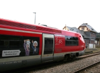 Fährt künftig mit Pommes-Frites-Fett: Triebwagen der Schwarzatal-Bahn. Foto: ZUGhören Fährt künftig mit Pommes-Frites-Fett: Triebwagen der Schwarzatal-Bahn. Foto: ZUGhören