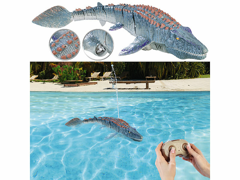 Playtastic Ferngesteuerter Mosasaurus für Wasser, mit Wassersprüh-Funktion, 40 cm (Die Bildrechte liegen bei dem Verfasser der Mitteilung.)