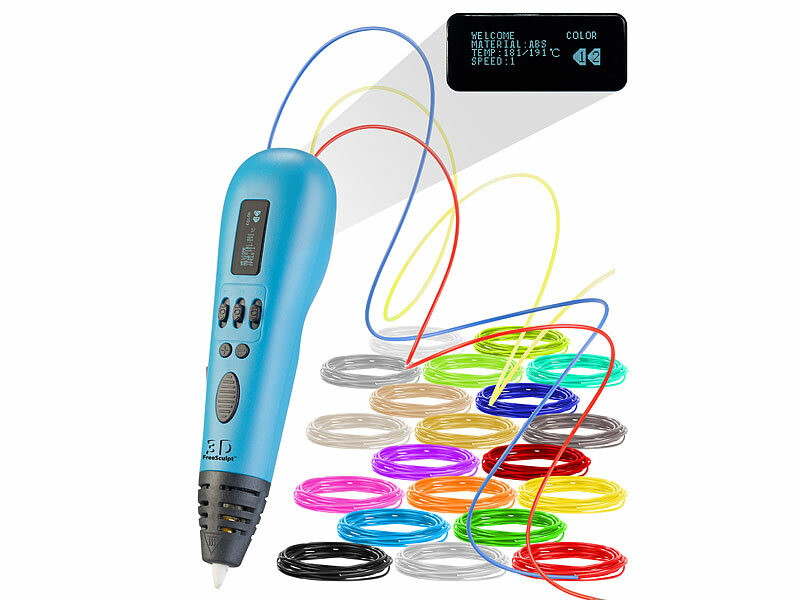 FreeSculpt 3D-Drucker-Stift 3D-free.color, Multi-Filament-System (Die Bildrechte liegen bei dem Verfasser der Mitteilung.) FreeSculpt 3D-Drucker-Stift 3D-free.color, Multi-Filament-System (Die Bildrechte liegen bei dem Verfasser der Mitteilung.)