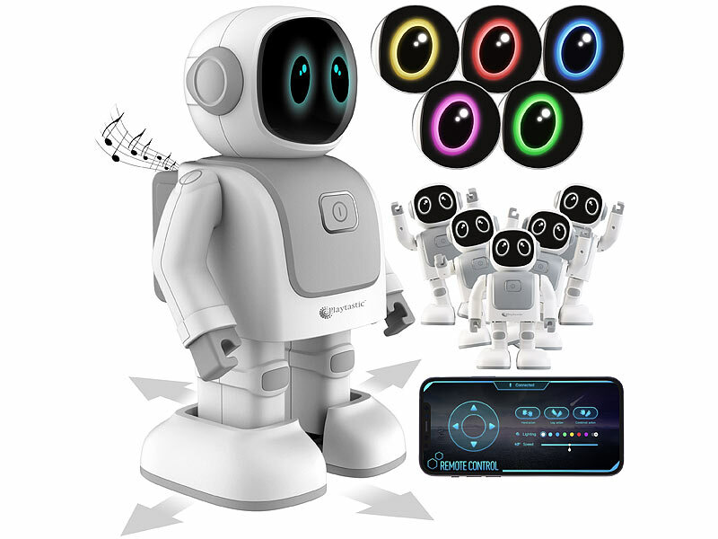 Playtastic App-programmierbarer Roboter, 130 Bewegungen, Bluetooth, Lautsprecher (Die Bildrechte liegen bei dem Verfasser der Mitteilung.) Playtastic App-programmierbarer Roboter, 130 Bewegungen, Bluetooth, Lautsprecher (Die Bildrechte liegen bei dem Verfasser der Mitteilung.)