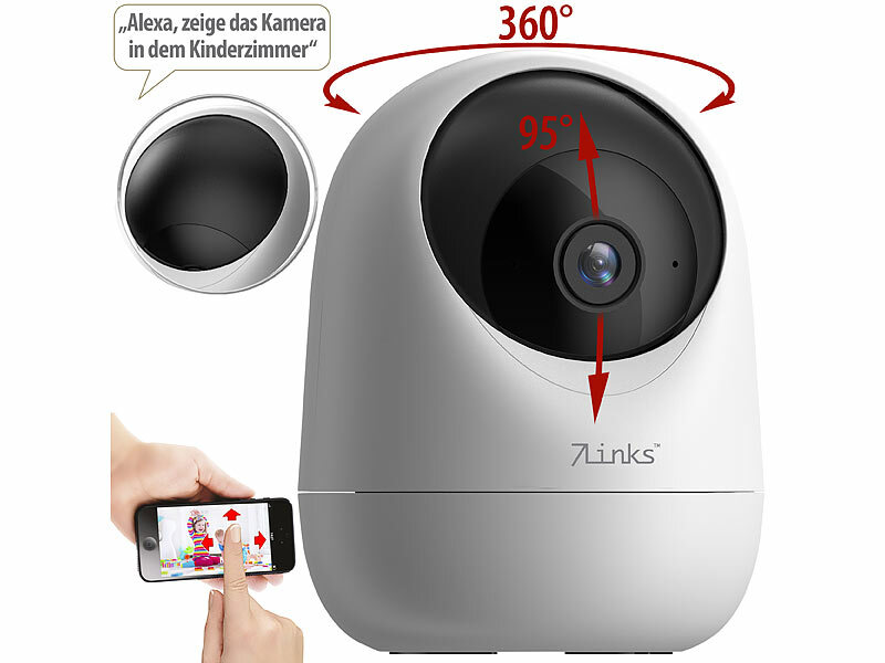 7links WLAN-Pan-Tilt-Kamera IPC-440.echo mit 2K, Privat-Modus, IR-Nachtsichtwww.pearl.de (Die Bildrechte liegen bei dem Verfasser der Mitteilung.) 7links WLAN-Pan-Tilt-Kamera IPC-440.echo mit 2K, Privat-Modus, IR-Nachtsichtwww.pearl.de (Die Bildrechte liegen bei dem Verfasser der Mitteilung.)