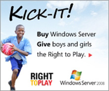 Right To Play: 6 Monaten kostenloser Nutzung der Windows Server 2008 R2 Lizenz