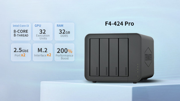 TerraMaster F4-424 Pro (Die Bildrechte liegen bei dem Verfasser der Mitteilung.) TerraMaster F4-424 Pro (Die Bildrechte liegen bei dem Verfasser der Mitteilung.)