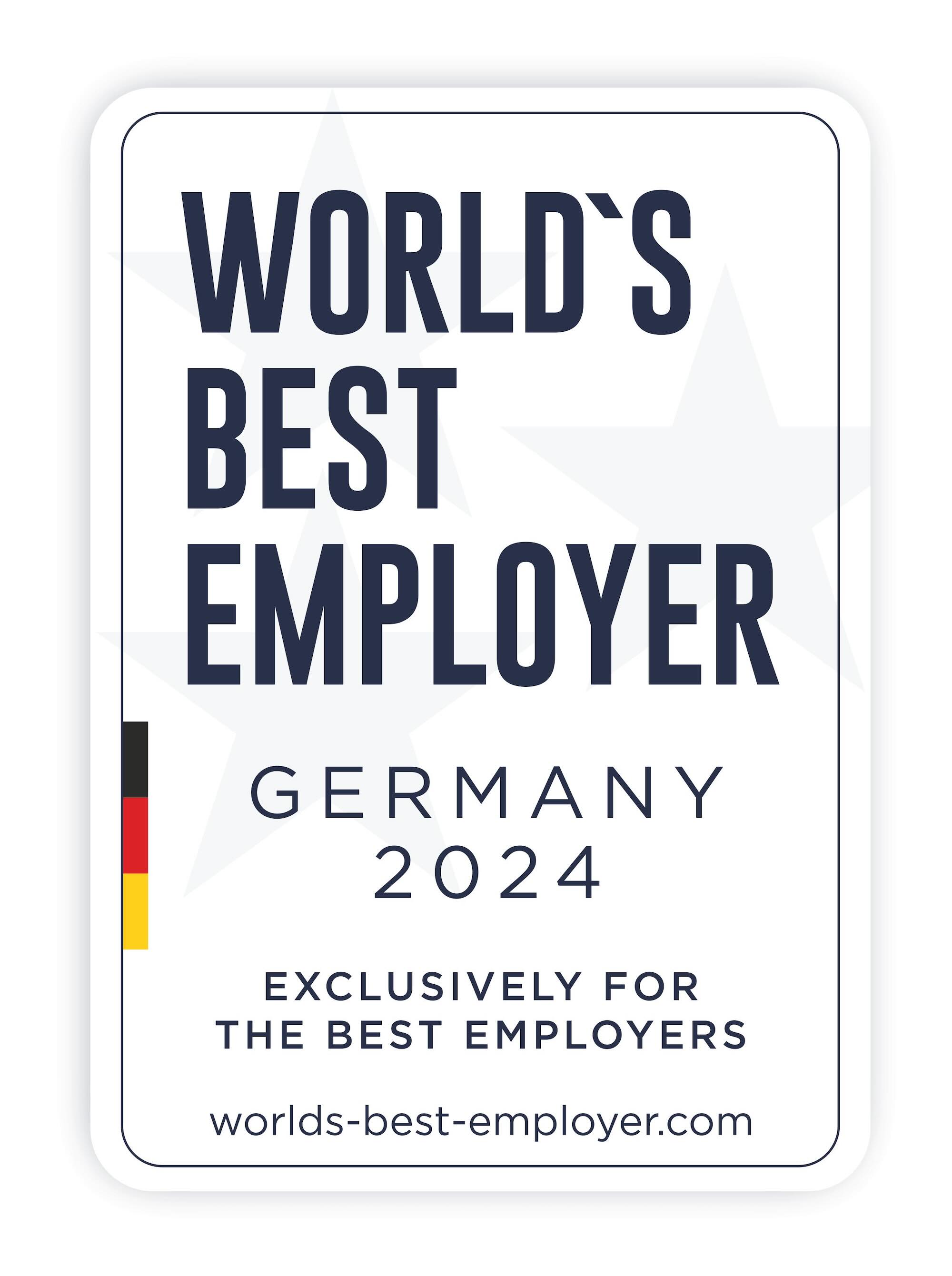 WORLD´S BEST EMPLOYER 2024 (Die Bildrechte liegen bei dem Verfasser der Mitteilung.) WORLD´S BEST EMPLOYER 2024 (Die Bildrechte liegen bei dem Verfasser der Mitteilung.)