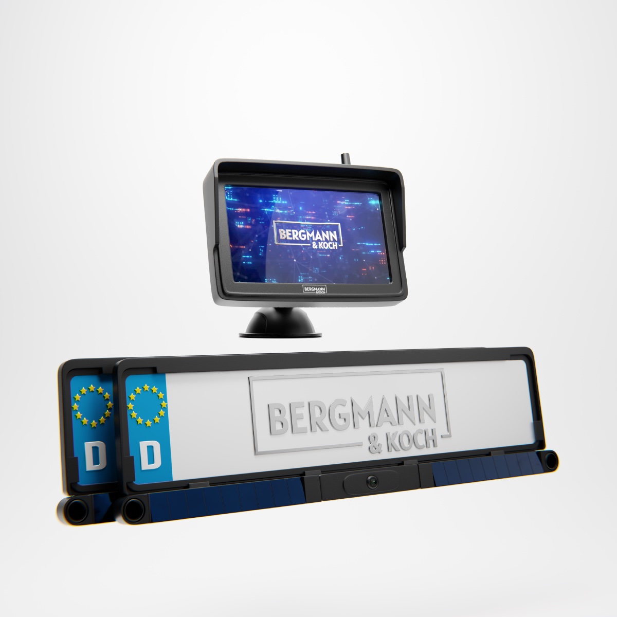 Solar Kennzeichen Kamera Set von Bergmann & Koch
