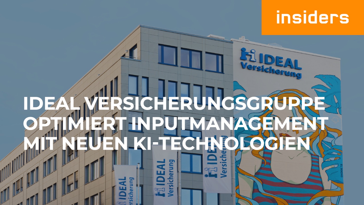 IDEAL Versicherungsgruppe optimiert ihr Inputmanagement mit modernster KI von Insiders Technologies (Die Bildrechte liegen bei dem Verfasser der Mitteilung.)