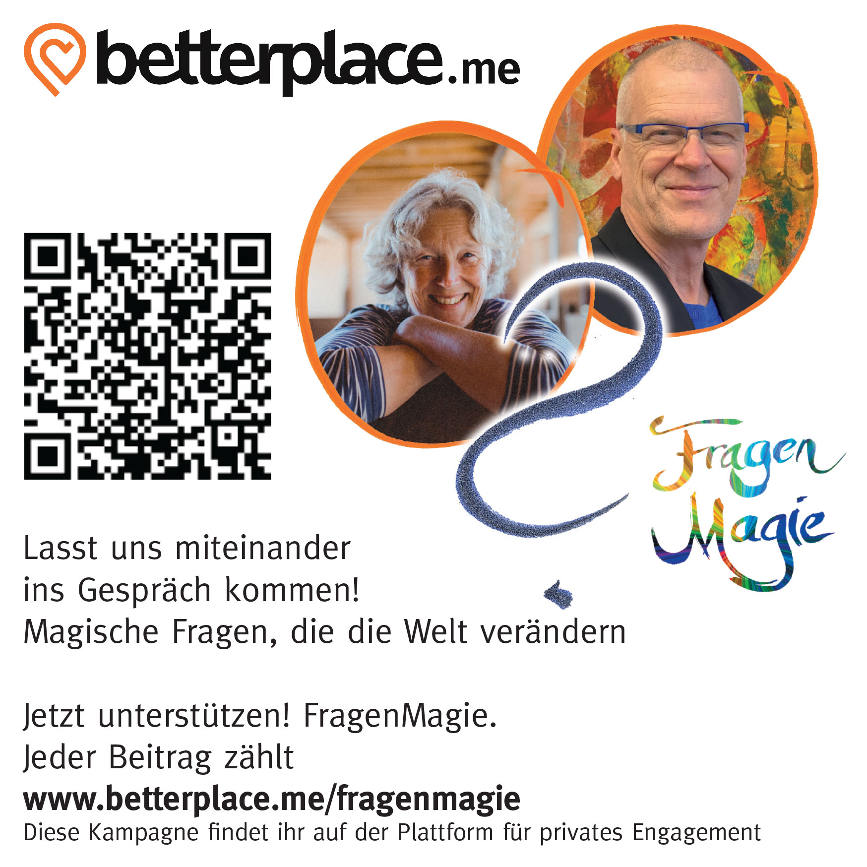 FragenMagie. Die innere Haltung der öffnenden Fragen entdecken. Jetzt Projekt unterstützen.
