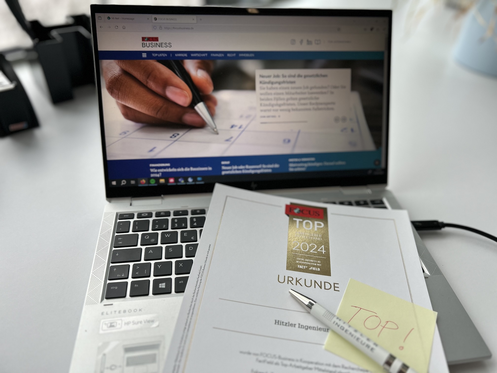 Hitzler Ingenieure wurde erneut von Focus-Business ausgezeichnet.