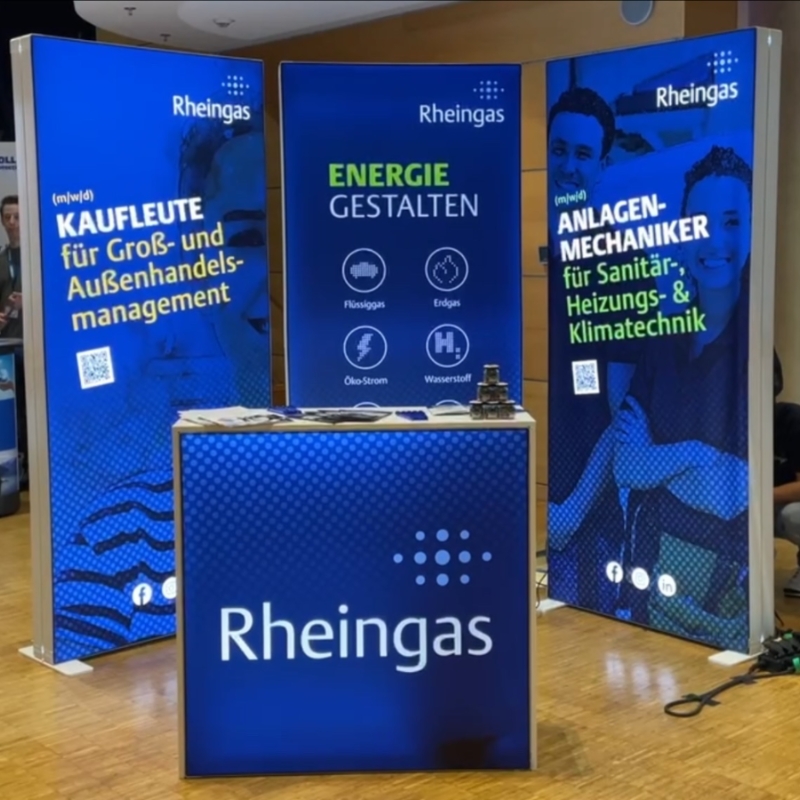 Messestand Rheingas (Die Bildrechte liegen bei dem Verfasser der Mitteilung.)