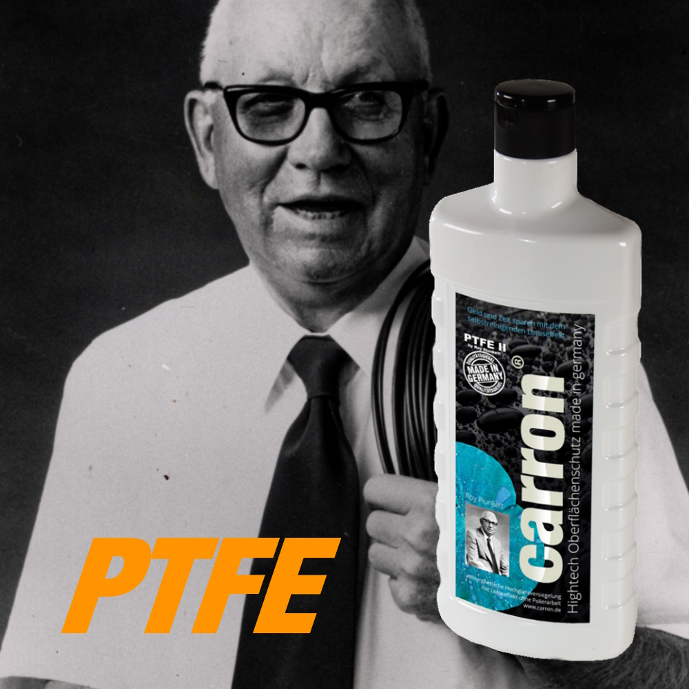 Die schlüpfrigste Substanz der Welt"PTFE" wurde 1938 von Roy Plunkett eher zufällig entdeckt (Die Bildrechte liegen bei dem Verfasser der Mitteilung.) Die schlüpfrigste Substanz der Welt"PTFE" wurde 1938 von Roy Plunkett eher zufällig entdeckt (Die Bildrechte liegen bei dem Verfasser der Mitteilung.)
