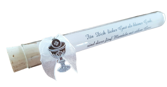 Gastgeschenk - Glasröhrchen mit einem Kelch, Jola Simer, 26.1.24 Gastgeschenk - Glasröhrchen mit einem Kelch, Jola Simer, 26.1.24