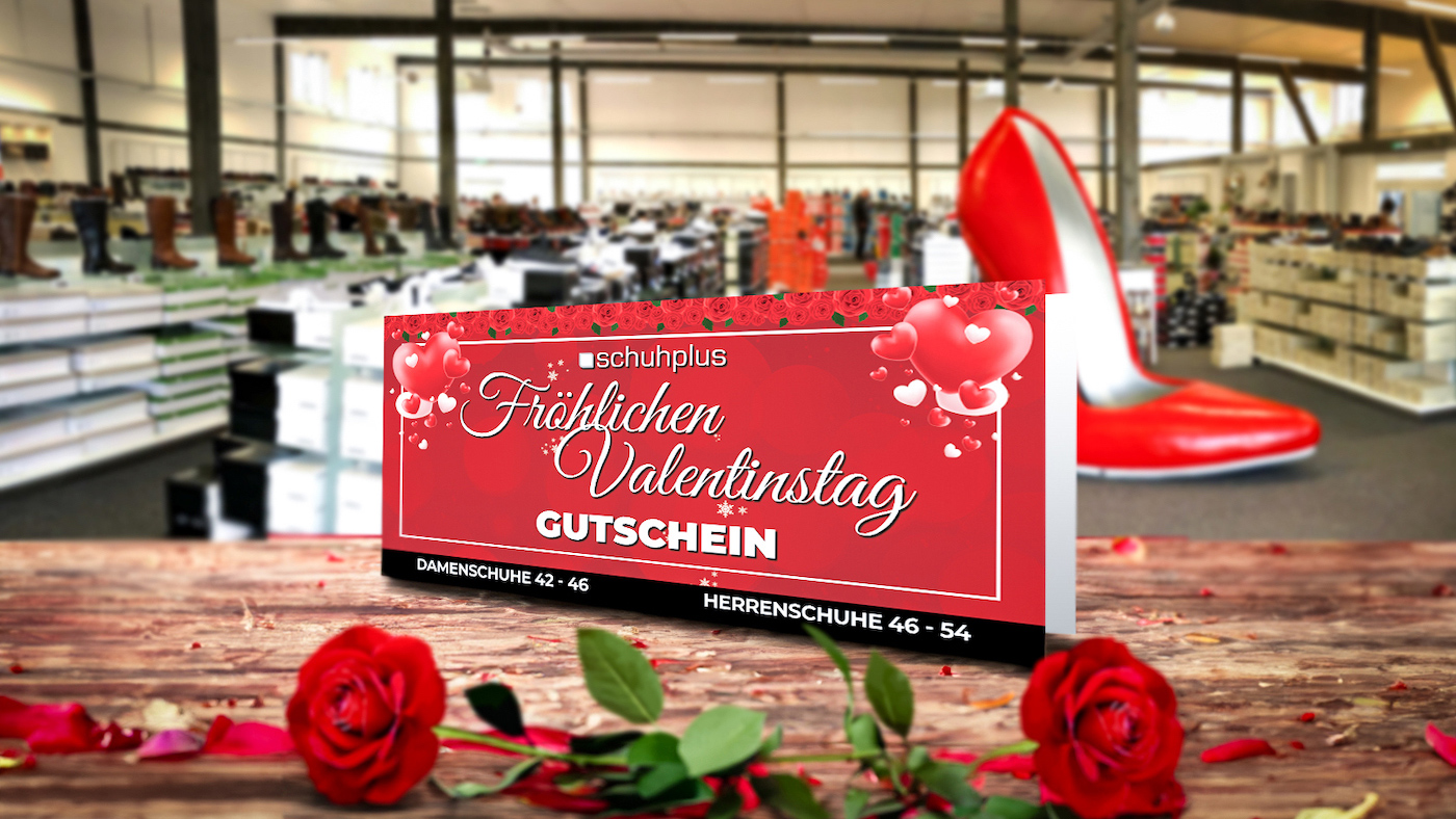 schuhplus, Europas Marktführer für Schuhe inÜbergrößen, feiert Valentinstag (Die Bildrechte liegen bei dem Verfasser der Mitteilung.) schuhplus, Europas Marktführer für Schuhe inÜbergrößen, feiert Valentinstag (Die Bildrechte liegen bei dem Verfasser der Mitteilung.)