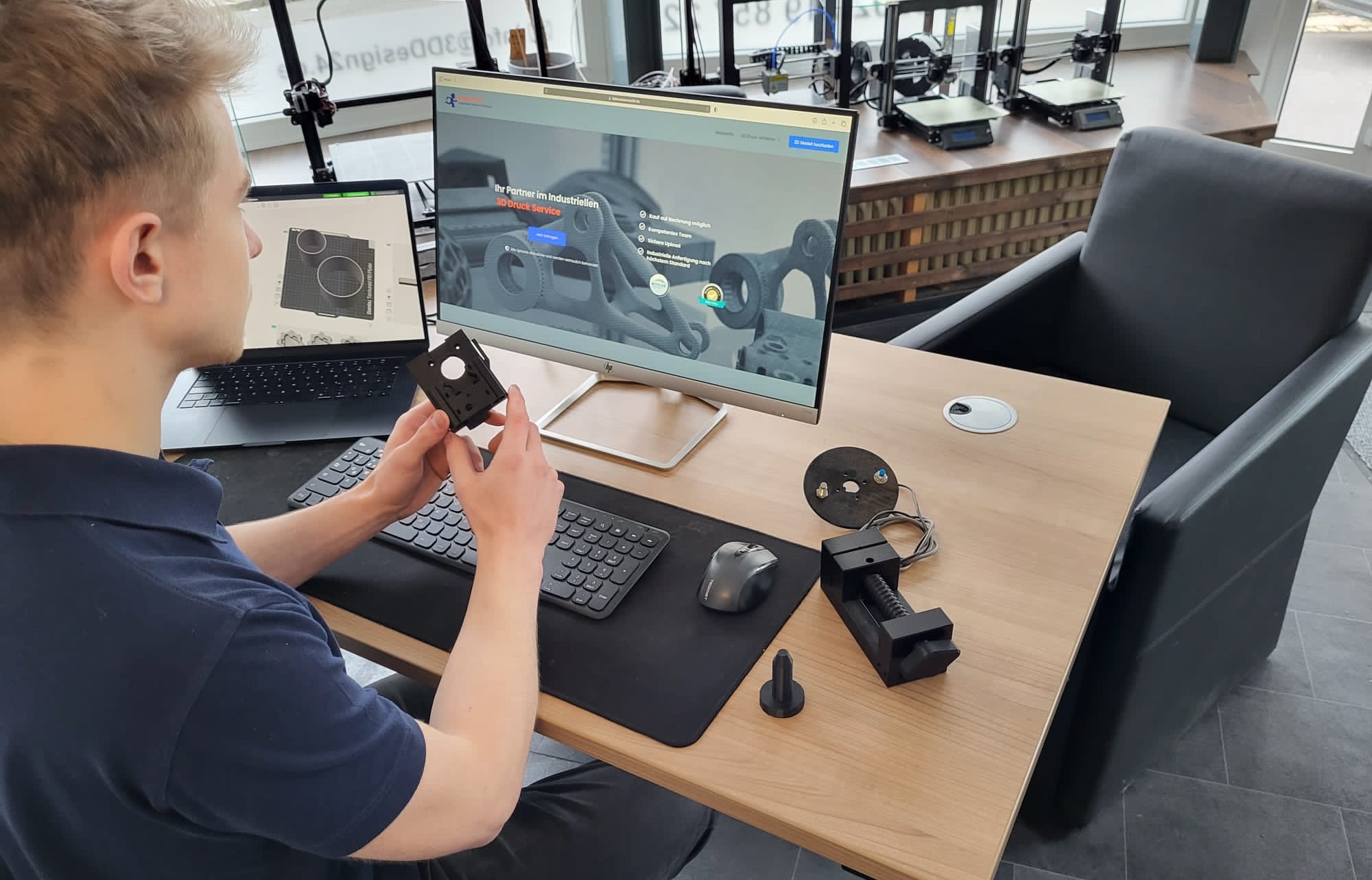 Der neue Konfigurator für Geschäftskunden im 3D Druck (Die Bildrechte liegen bei dem Verfasser der Mitteilung.)