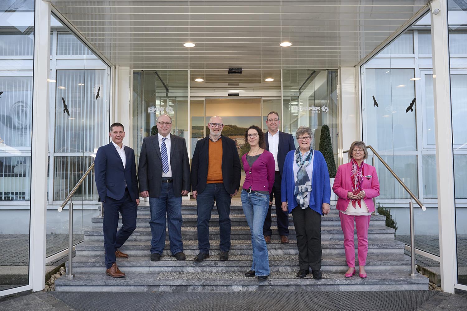 Besuch von vier der fünf unterstützten Organisationen am Firmensitz der SCHÄFER WERKE Gruppe Besuch von vier der fünf unterstützten Organisationen am Firmensitz der SCHÄFER WERKE Gruppe