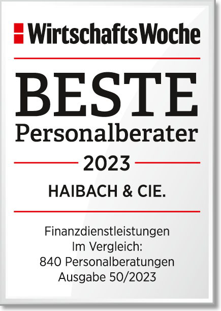 als „Beste Personalberater 2023“ im Bereich Finanzdienstleistungen