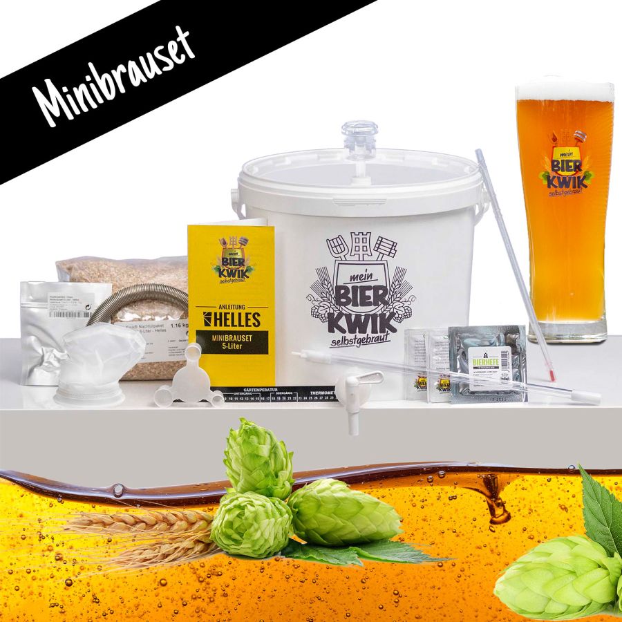 Inhalt des Minibrauset (© Hopfen und mehr GmbH) Inhalt des Minibrauset (© Hopfen und mehr GmbH)