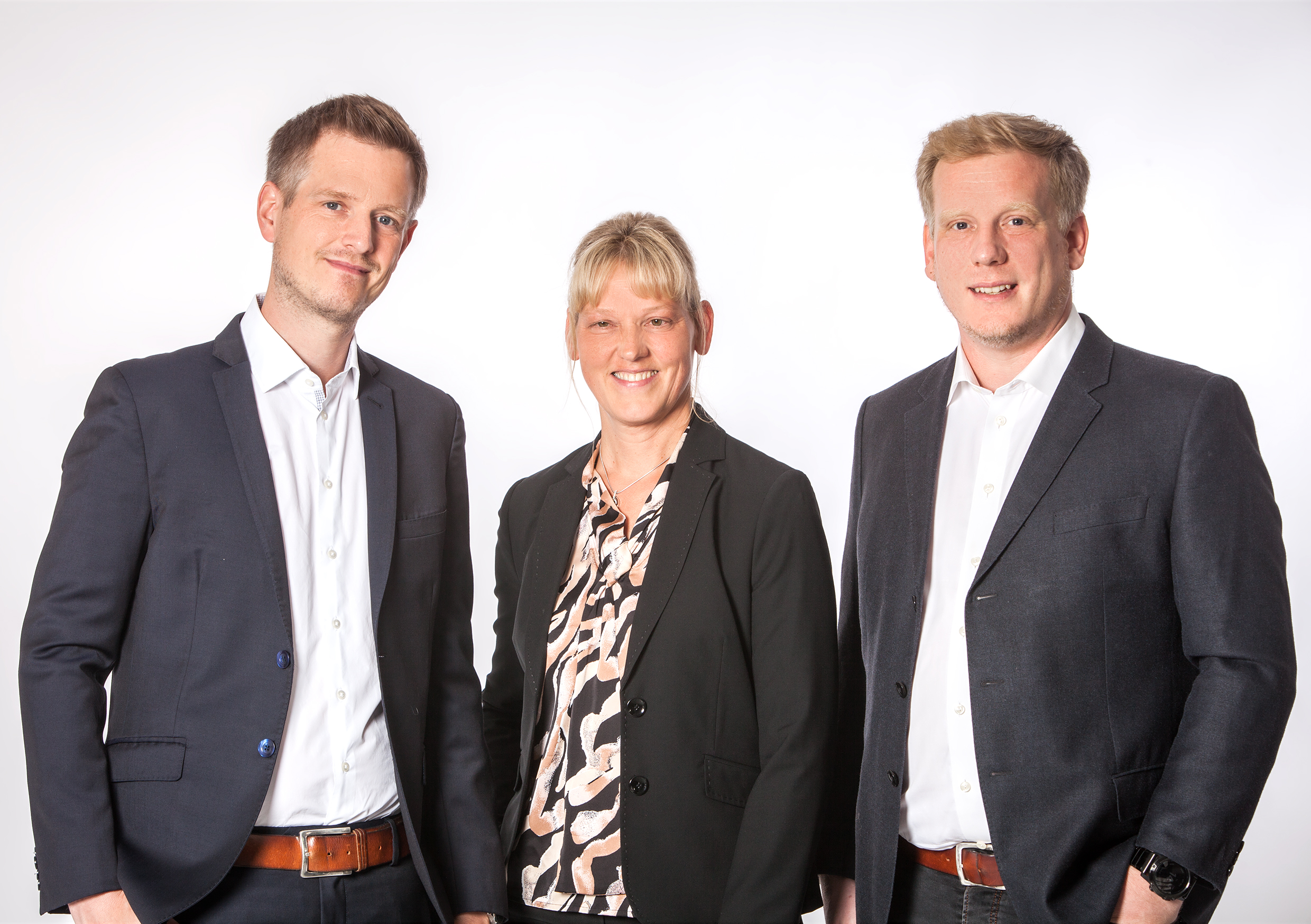 Moritz Wildschütz, Prokuristin Stefanie Drees und Alexander Wildschütz von der Wäscherei Sicking. Moritz Wildschütz, Prokuristin Stefanie Drees und Alexander Wildschütz von der Wäscherei Sicking.
