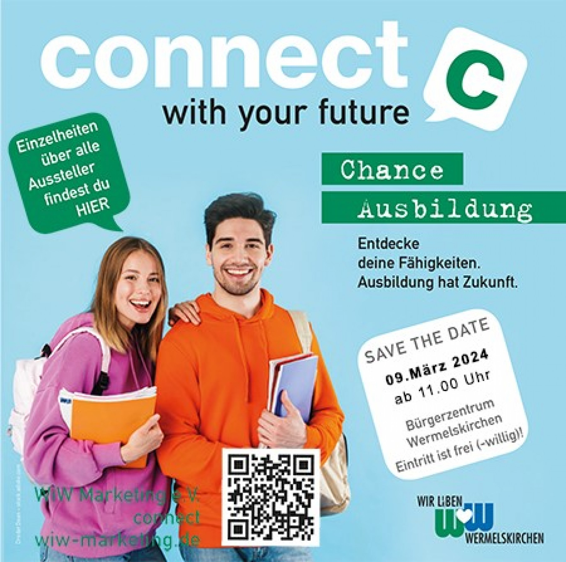 Connect with your Future - Chance Ausbildung - Bürgerzentrum Wermelskirchen, den 09. März 2024 Connect with your Future - Chance Ausbildung - Bürgerzentrum Wermelskirchen, den 09. März 2024